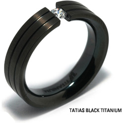 타티아스(TATIAS) 블랙 티타늄 반지